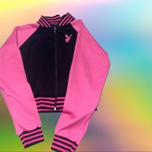 Y2K Cropped Playboy Jacket